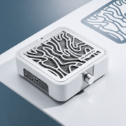 Вытяжка для маникюра и педикюра Musson X2 72W с угольным НЕРА-фильтром серебристая, фото 5