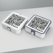 Вытяжка для маникюра и педикюра Musson X2 72W с угольным НЕРА-фильтром серебристая, фото 7