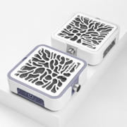 Вытяжка для маникюра и педикюра Musson X3 72W с угольным НЕРА-фильтром серебристая, фото 6