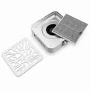 Вытяжка для маникюра и педикюра Musson X3 72W с угольным НЕРА-фильтром серебристая, фото 3