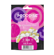 Файлы сменные белые для педикюрного диска STALEKS PRO PODODISC S 320 грит (50 шт), фото 1