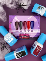 Набір гель-лаків Luna Halloween &quot;Shadows of Midnight&quot; 5шт по 8 мл, фото 4