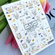 Слайдер для нігтів VS Nails Combi foil №104 Квіти, фото 1