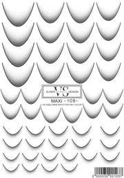 Слайдер для нігтів VS Nails Maxi №109 Френч чорний, фото 1