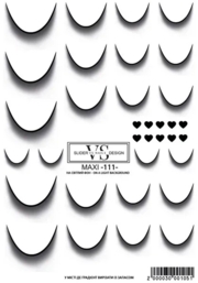 Слайдер для нігтів VS Nails Maxi №111 Френч чорний, фото 1