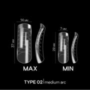 Форми верхні для нарощування нігтів Adore Professional Dual Nail Forms Тип 2 120 шт, фото 2