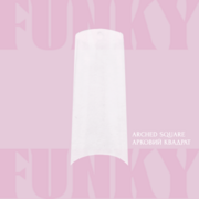 Тіпси гелеві Adore Professional Funky Gel Tips Arched Square Extra Long, фото 2