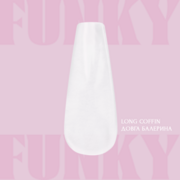 Тіпси гелеві Adore Professional Funky Gel Tips Coffin Long , фото 2