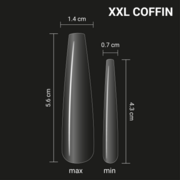Тіпси гелеві Adore Professional XXL Gel Tips Coffin, фото 3