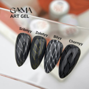 Гель для дизайну GA&amp;MA Art gel Sribnyy 5 г, фото 2