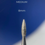 Фреза алмазная Nails Of The Day Пламя 2,1*8 мм синяя, фото 2