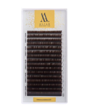 Вії Alias темний шоколад 16 ліній Mix D 0.10 7-14 мм, фото 1