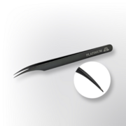 Пинцет прямой Platinum Plasma №44 черный, фото 1