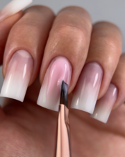 Пензлик двосторонній Dark 11 мм + 9 мм бежевий, фото 7