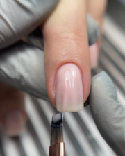 Пензлик двосторонній Dark 11 мм + 9 мм бежевий, фото 5