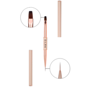 Пензлик двосторонній Dark 11 мм + 9 мм бежевий, фото 1