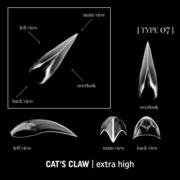 Форми верхні для нарощування нігтів Adore Professional Dual Nail Forms Тип 7 Cat’s Claw 120 шт, фото 2