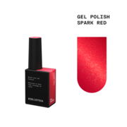 Гель-лак Biblioteka Spark Red Червоний з мілким шимером 10 мл, фото 1