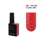Гель-лак світловідбиваючий Biblioteka Flash Gel Polish Red Червоний 10 мл, фото 1