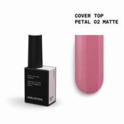 Топ камуфлюючий матовий Biblioteka Matte Cover Top №02 Petal Ніжно-рожевий 10 мл, фото 1