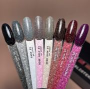 Набор гель-лаков светоотражающих Biblioteka Flash Gel Polish Set Spark Inside №01-08 10мл, фото 3