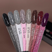 Гель-лак светоотражающий Biblioteka Flash Spark Inside №04 Rose Gold Розовое золото 10 мл, фото 2