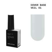 База камуфлююча Biblioteka Cover Base №01 Veil Напівпрозорий молочний 10 мл, фото 1