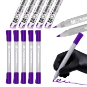 Маркер-ручка MO FJ-160-6 трудностирающий 0.5 мм + 1.0 мм фиолетовый, фото 1