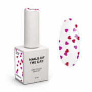 Top Nails Of The Day Kupidon top №05 микс красные и розовые сердца 10 мл, фото 1