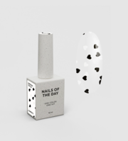 Top Nails Of The Day Kupidon top №06 мікс білі та чорні серця 10 мл, фото 1