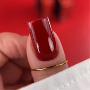 Гель-лак Biblioteka Red Spectrum №44 Crimson Плотный пигментированный красный 10 мл, фото 4