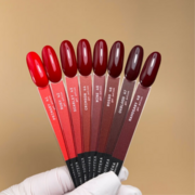 Гель-лак Biblioteka Red Spectrum№48 Mahogany Темный красно-коричневый 10 мл, фото 3