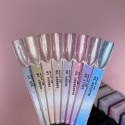  Гель-лак Biblioteka Cat Eye Set Drops №24 Glacier Холодний блакитний 10 мл, фото 3