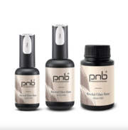 База восстанавливающая с нейлоновыми волокнами PNB UV/LED Revital Fiber Base Clear Hema Free 30 мл прозрачная, фото 2