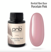 База восстанавливающая с нейлоновыми волокнами PNB Revital Fiber Base Porcelain Pink Hema Free 30 мл, фото 1