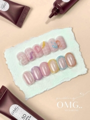 Гель для об'ємних дизайнів OMG..My Darling 5D Pudding №4 Yellow 15 мл, фото 4