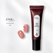 Гель для об'ємних дизайнів OMG..My Darling 5D Pudding №6 Brown 15 мл, фото 1