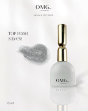 Топ без липкого шару OMG..My Darling Flash Silver 10 мл, фото 1