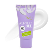 Акригель для нарощування нігтів TUFI profi №01 Clear 30 г прозорий , фото 1