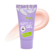 Акригель для нарощування нігтів TUFI profi №04 Ivory 30 г , фото 1