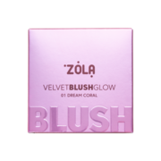Рум'яна Zola Velvet Blush Glow 01 Dream Coral 8.5 г, фото 3