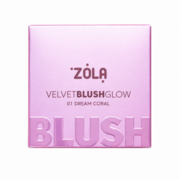 Рум'яна Zola Velvet Blush Glow 01 Dream Coral 8.5 г, фото 3