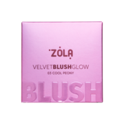 Рум'яна Zola Velvet Blush Glow 03 Cool Peony 8.5 г, фото 3
