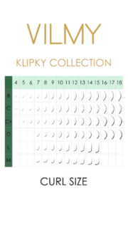 Вії Vilmy Klipky Mix 20 ліній чорні LC 0.10 8-12 мм, фото 2