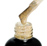 Топ світловідбивний без липкого шару PNB Shoсk Top Gold No Wipe 8 мл , фото 2