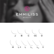 Вії Emmiliss Pink чорні 21 лінія Mix L2 0.07 7-13 мм, фото 2
