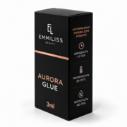 Клей для наращивания ресниц Emmiliss Aurora 1-2 с 3 мл черный, фото 1