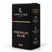 Клей для нарощування вій Emmiliss Premium 1 с 5 мл чорний, фото 1