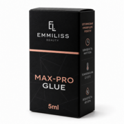 Клей для нарощування вій Emmiliss Max-Pro миттєве зчеплення 5 мл чорний, фото 1