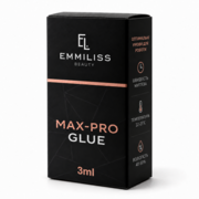 Клей для наращивания ресниц Emmiliss Max-Pro мгновенное сцепление 3 мл черный, фото 1
